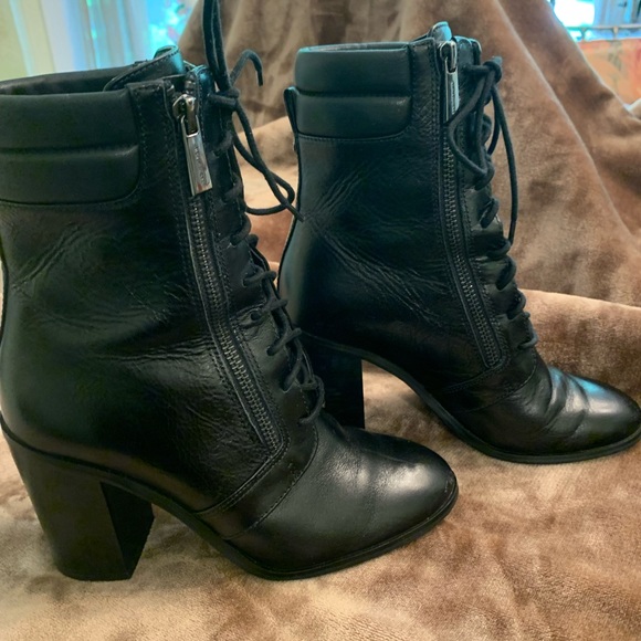 Michael Kors black lace up bootie - Picture 2 of 6